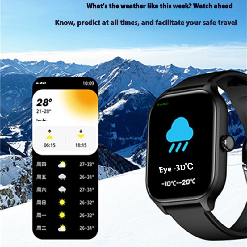 H9 Smart Bluetooth Watch — Calling, Fitness & Smart Island Display