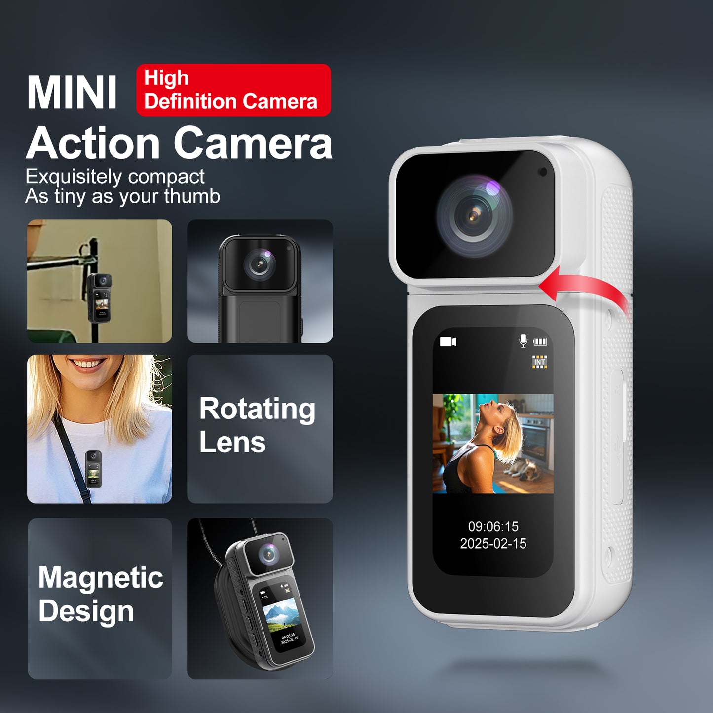 S80 Thumb Camera White-64G
